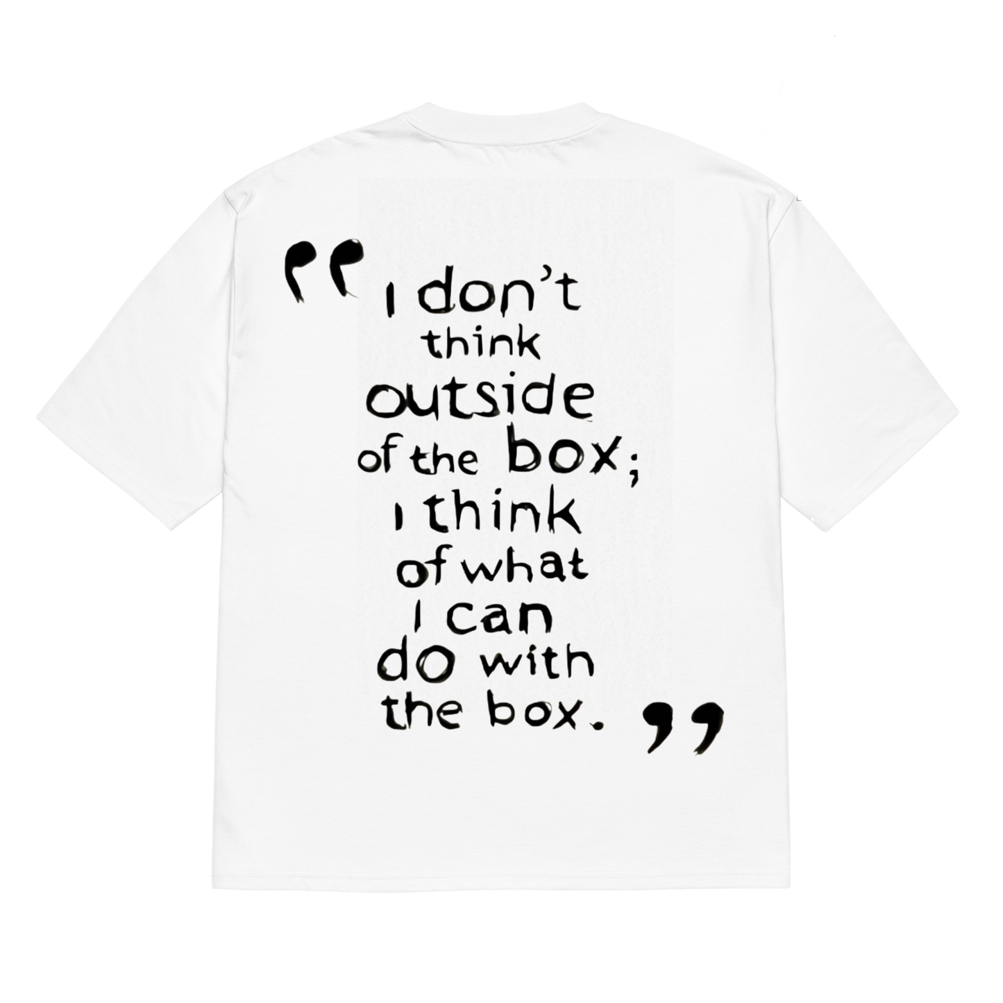 Don't think outsid the box(oversized t-shirt) limited editon