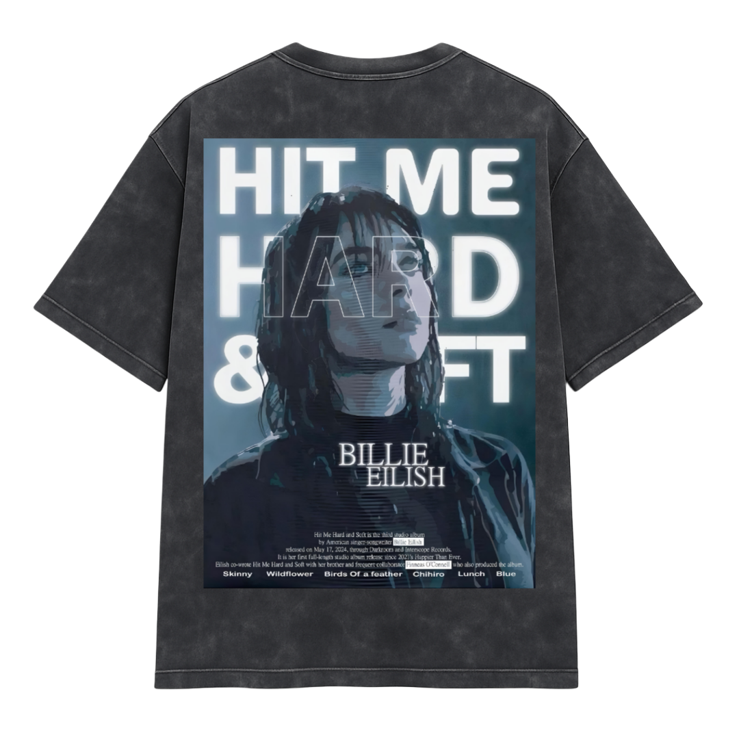 Billie Eilish (oversized acid washed t-shirt)limited edition