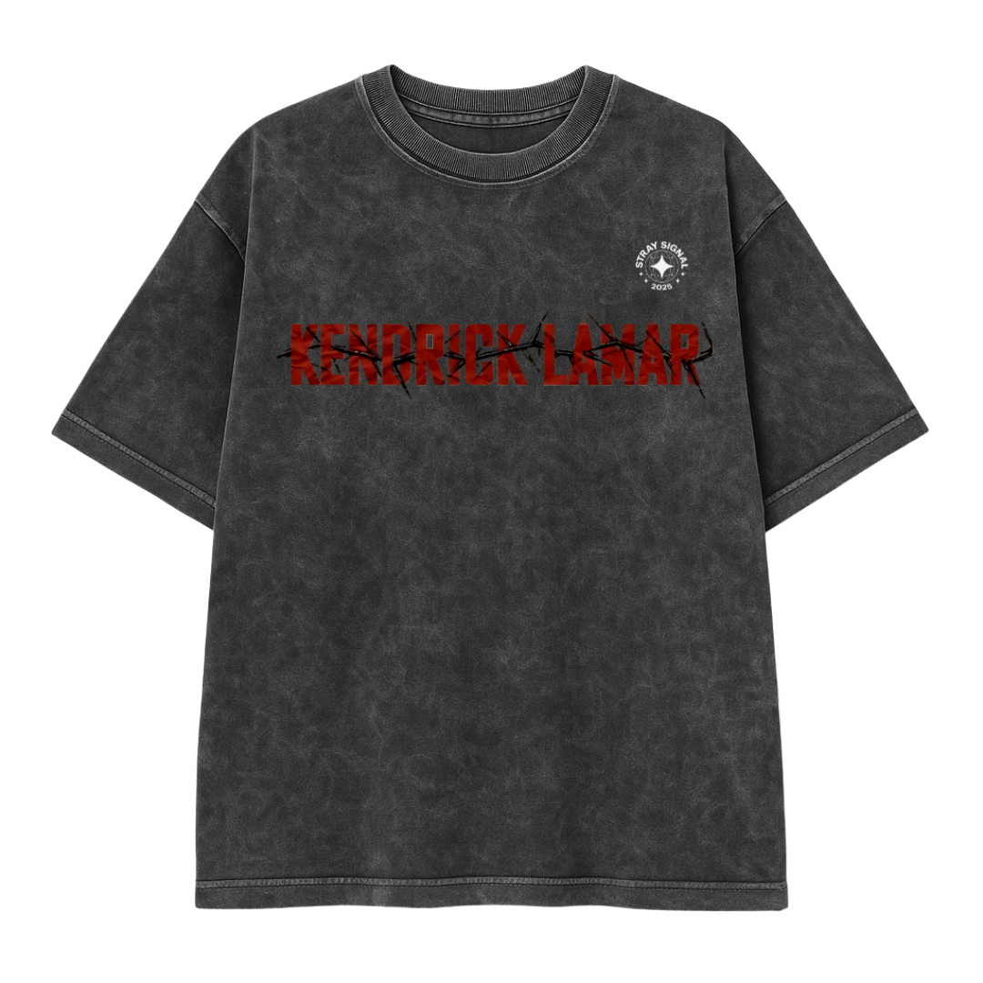 Kendrick lamar (oversized acid washed t-shirt) limited edition