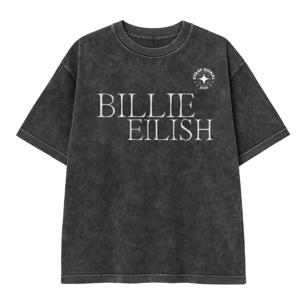 Billie Eilish (oversized acid washed t-shirt)limited edition