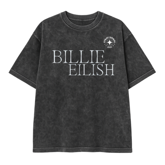 Billie Eilish (oversized acid washed t-shirt)limited edition